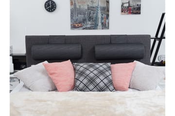 LUX Stor Nackkudde Ancona grå 2-pack - Paketpris - Mörkgrå - Möbler - Säng - Sängtillbehör & sänggavel - Nackkudde till säng