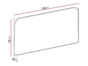 Rauk Sänggavel 118x73 cm - Möbler - Säng - Sängtillbehör & sänggavel - Sänggavel