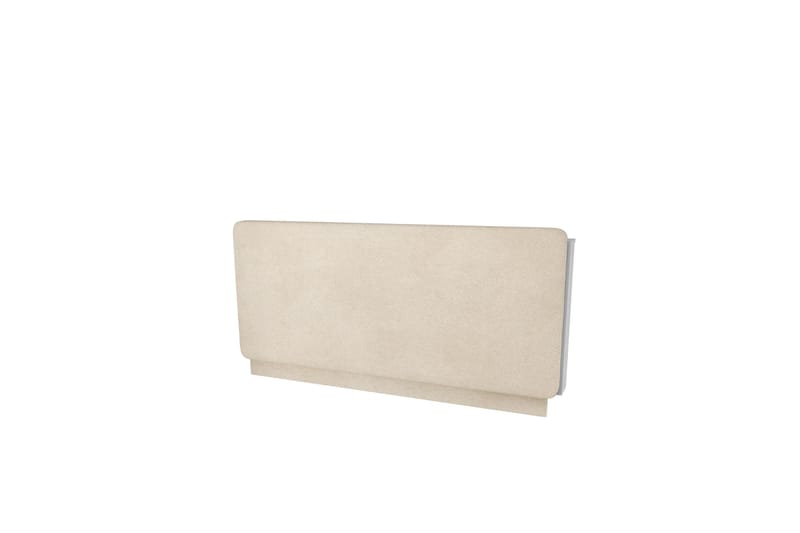 Rauk Sänggavel 150 cm, Beige/Grå