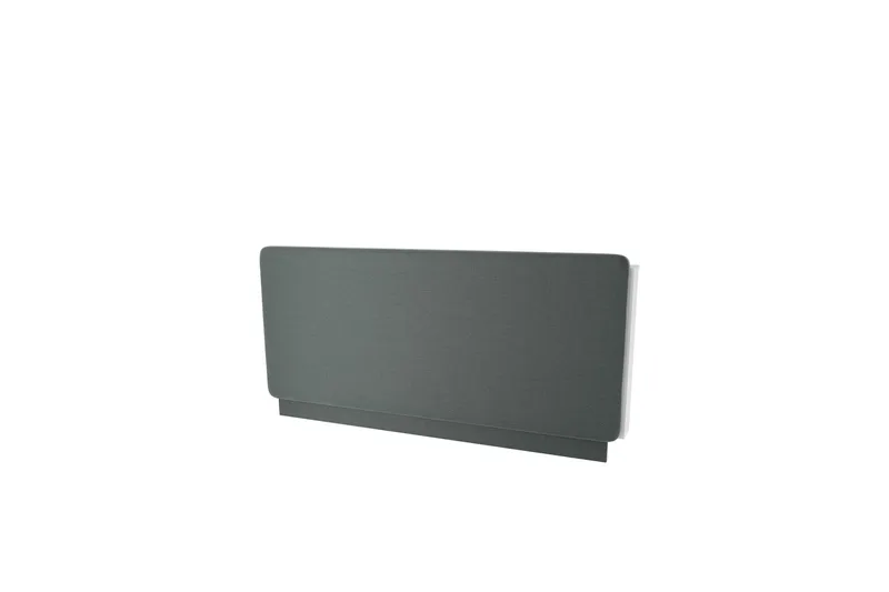 Rauk Sänggavel 150 cm, Grå/Vit