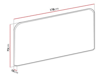 Rauk Sänggavel 178x73 cm - Möbler - Säng - Sängtillbehör & sänggavel - Sänggavel