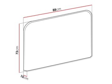 Rauk Sänggavel 88x73 cm - Möbler - Säng - Sängtillbehör & sänggavel - Sänggavel