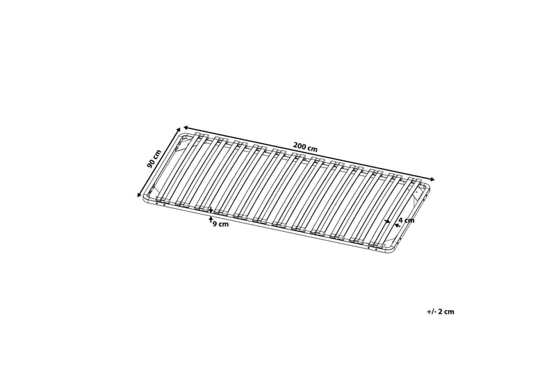 Basic Ribbotten 90 200 cm - Svart - Möbler - Säng - Sängtillbehör & sänggavel - Ribbotten