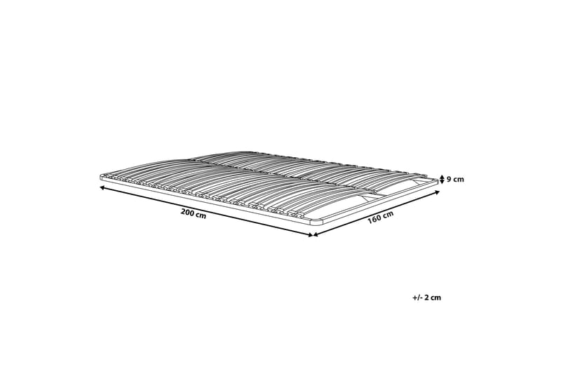 Ribbotten 160x200 cm BASIC - Svart - Möbler - Säng - Sängtillbehör & sänggavel - Ribbotten