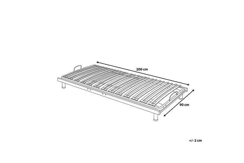 Ribbotten Comfort 90|200 cm - Silver - Ribbotten