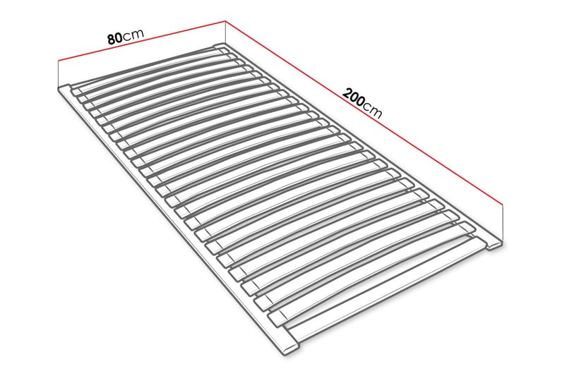 Ribbotten Nausta 80x200 cm - Trä/Natur - Ribbotten