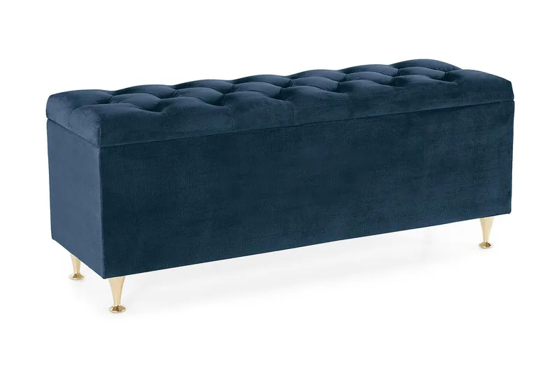 Royal Velvet Sängkista - Mörkblå - Möbler - Säng - Sängtillbehör & sänggavel - Sängförvaring