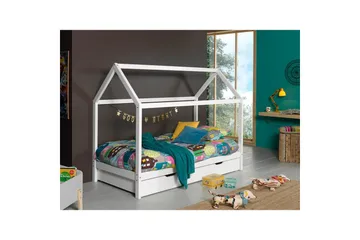 Säng med låda Dallas Vit - Vit - Möbler - Säng - Sängtillbehör & sänggavel - Sängförvaring