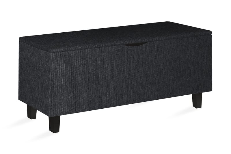 Hawes Sängkista 130 cm, Svart/Svart
