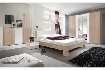 Sänglåda Tikob 69x116 cm - Natur/Vit - Möbler - Säng - Sängtillbehör & sänggavel - Sängförvaring