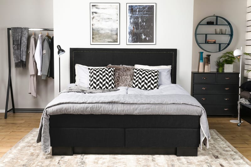 Amiral Sänggavel Rak 165 cm - Svart - Möbler - Säng - Sängtillbehör & sänggavel - Sänggavel