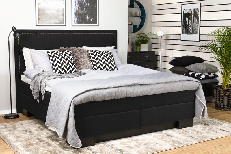 Amiral Sänggavel Rak 165 cm - Svart - Möbler - Säng - Sängtillbehör & sänggavel - Sänggavel