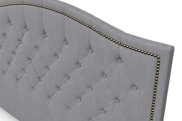 Amiral Sänggavel Toppad 185 cm - Grå - Möbler - Säng - Sängtillbehör & sänggavel - Sänggavel