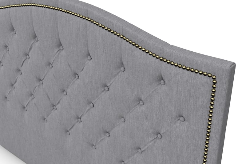 Amiral Sänggavel Toppad 185 cm - Grå - Möbler - Säng - Sängtillbehör & sänggavel - Sänggavel