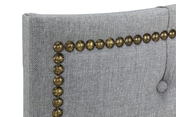 Amiral Sänggavel Toppad 185 cm - Grå - Möbler - Säng - Sängtillbehör & sänggavel - Sänggavel