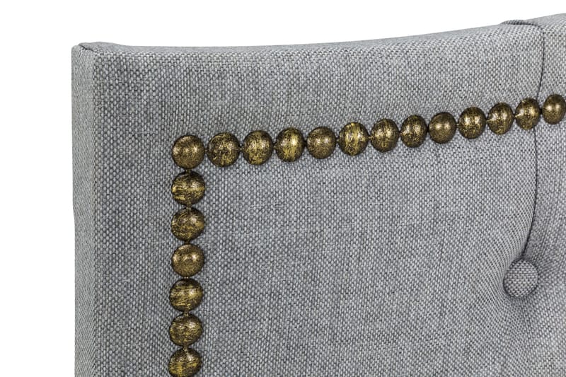 Amiral Sänggavel Toppad 185 cm - Grå - Möbler - Säng - Sängtillbehör & sänggavel - Sänggavel