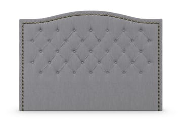 Amiral Sänggavel Toppad 185 cm - Grå - Möbler - Säng - Sängtillbehör & sänggavel - Sänggavel