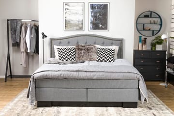 Amiral Sänggavel Toppad 185 cm - Grå - Möbler - Säng - Sängtillbehör & sänggavel - Sänggavel