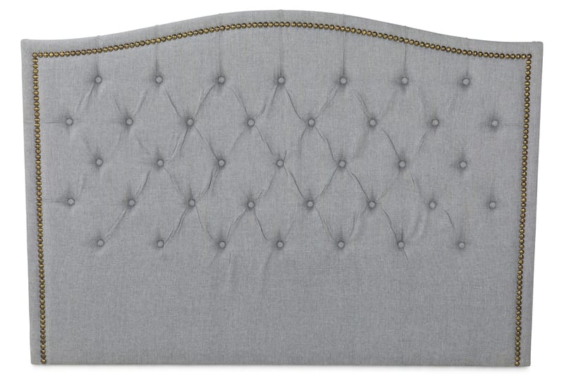 Amiral Sänggavel Toppad 185 cm - Grå - Möbler - Säng - Sängtillbehör & sänggavel - Sänggavel