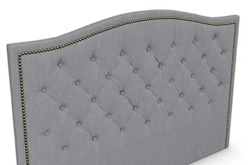 Amiral Sänggavel Toppad 185 cm - Grå - Möbler - Säng - Sängtillbehör & sänggavel - Sänggavel