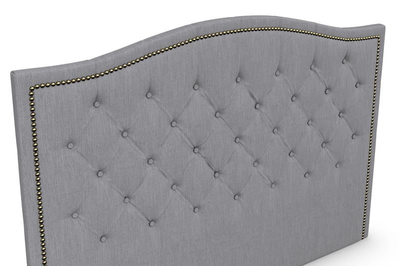 Amiral Sänggavel Toppad 185 cm - Grå - Möbler - Säng - Sängtillbehör & sänggavel - Sänggavel