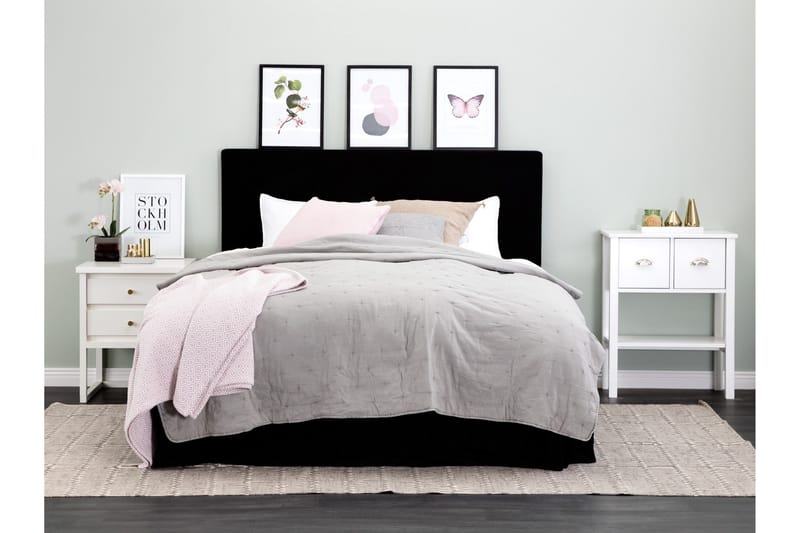 Ava Sänggavel 180 cm - Svart - Möbler - Säng - Sängtillbehör & sänggavel - Sänggavel