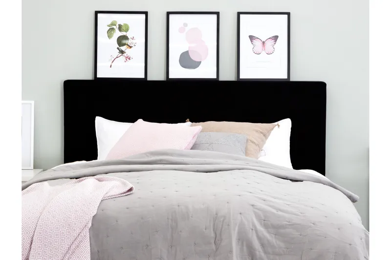 Ava Sänggavel 180 cm - Svart - Möbler - Säng - Sängtillbehör & sänggavel - Sänggavel