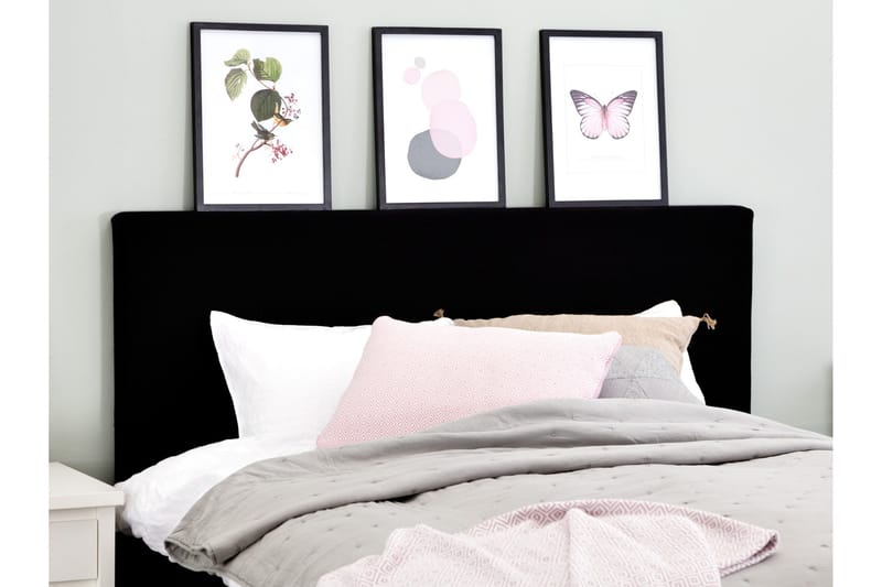 Ava Sänggavel 180 cm - Svart - Möbler - Säng - Sängtillbehör & sänggavel - Sänggavel