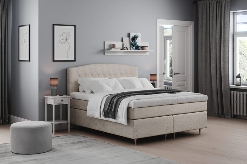 Belda Sänggavel 160 cm Svängd - Beige - Möbler - Säng - Sängtillbehör & sänggavel - Sänggavel