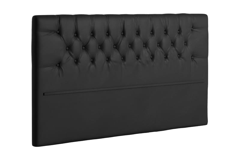 Cheter Sänggavel 180 cm Konstläder, Svart