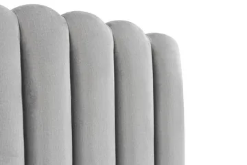 Davia Sänggavel 120 cm - Ljusgrå/Sammet - Möbler - Säng - Sängtillbehör & sänggavel - Sänggavel