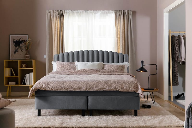 Davia Sänggavel 120 cm - Mörkgrå/Sammet - Möbler - Säng - Sängtillbehör & sänggavel - Sänggavel