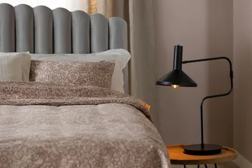 Davia Sänggavel 140 cm - Ljusgrå/Sammet - Möbler - Säng - Sängtillbehör & sänggavel - Sänggavel