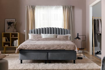 Davia Sänggavel 140 cm - Mörkgrå/Sammet - Möbler - Säng - Sängtillbehör & sänggavel - Sänggavel