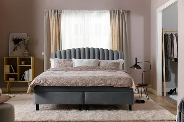 Davia Sänggavel 180 cm - Mörkgrå/Sammet - Möbler - Säng - Sängtillbehör & sänggavel - Sänggavel