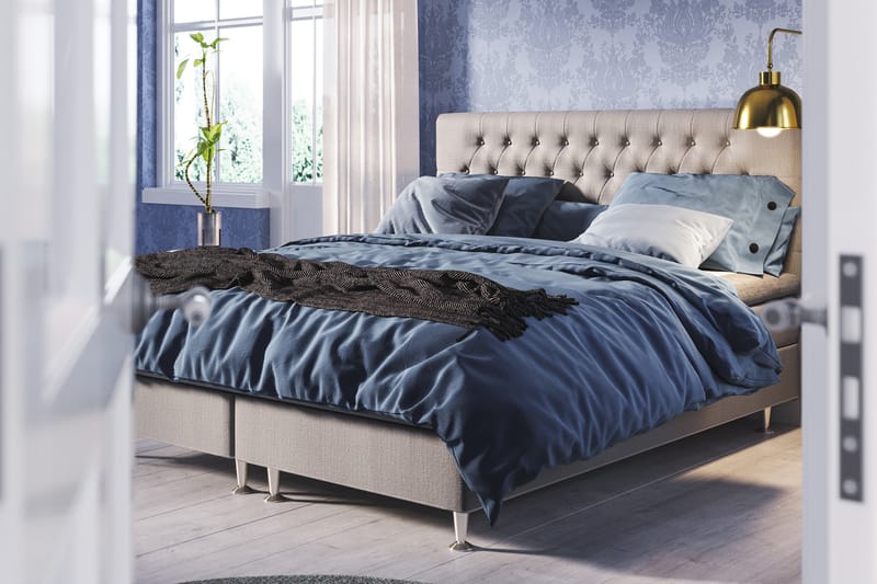 Diamant Sänggavel Sofia 140x120 Ljusgrå - Ljusgrå - Möbler - Säng - Sängtillbehör & sänggavel - Sänggavel