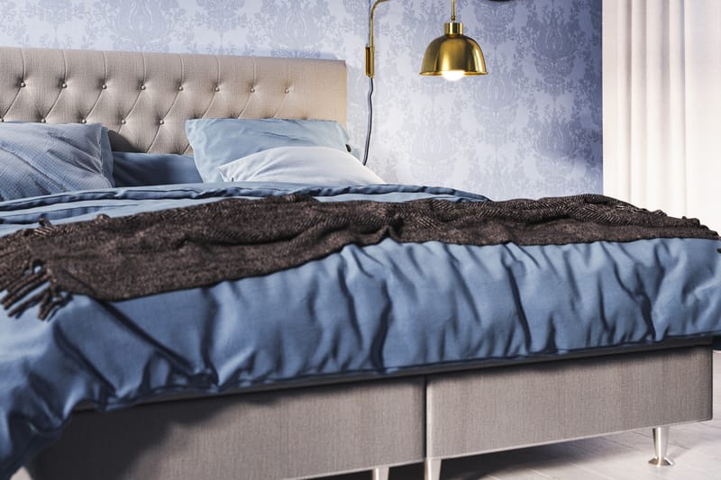 Diamant Sänggavel Sofia 140x120 Ljusgrå - Ljusgrå - Möbler - Säng - Sängtillbehör & sänggavel - Sänggavel