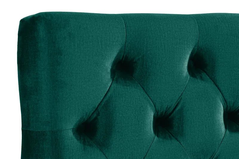 Ella Sänggavel 120 cm Djuphäftad - Grön/Sammet - Möbler - Säng - Sängtillbehör & sänggavel - Sänggavel