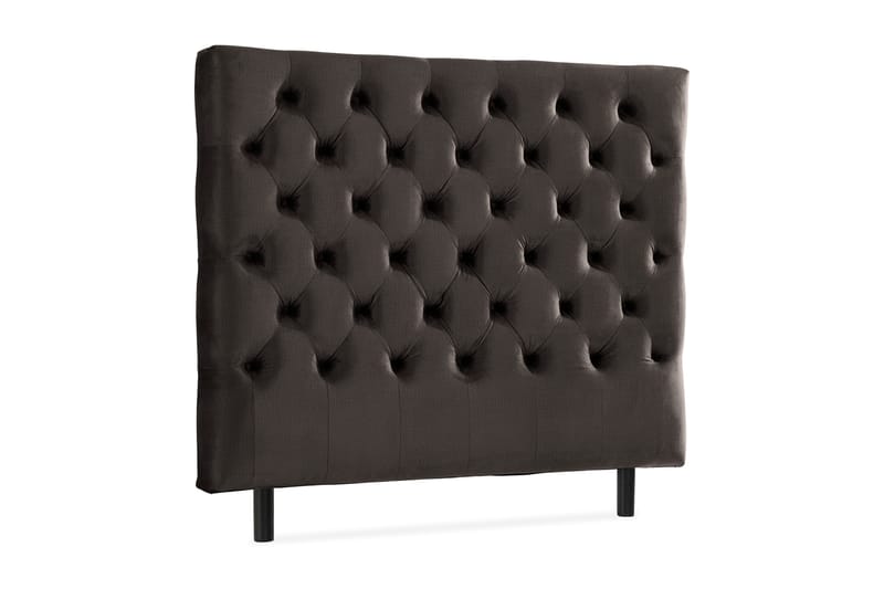 Ella Sänggavel 120 cm Djuphäftad - Mörkgrå/Sammet - Möbler - Säng - Sängtillbehör & sänggavel - Sänggavel