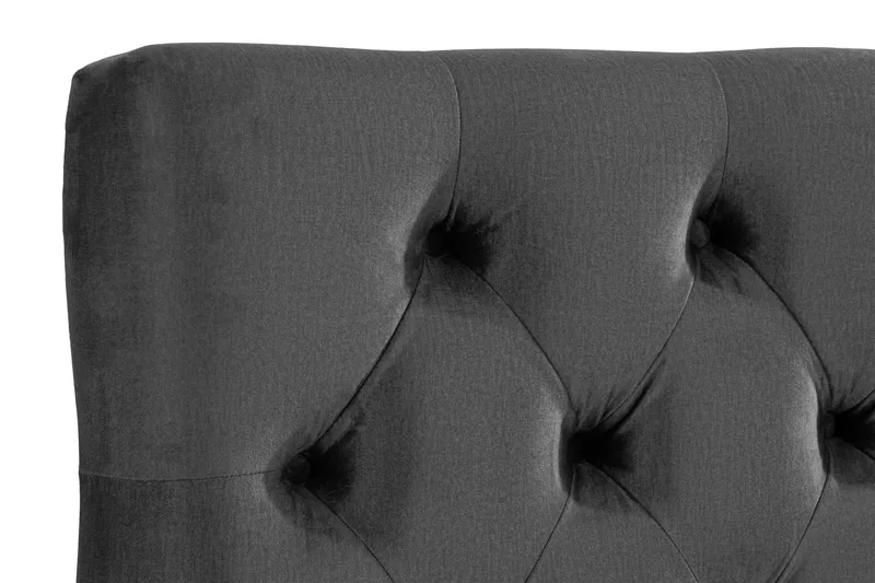 Ella Sänggavel 120 cm Djuphäftad - Mellangrå/Sammet - Möbler - Säng - Sängtillbehör & sänggavel - Sänggavel