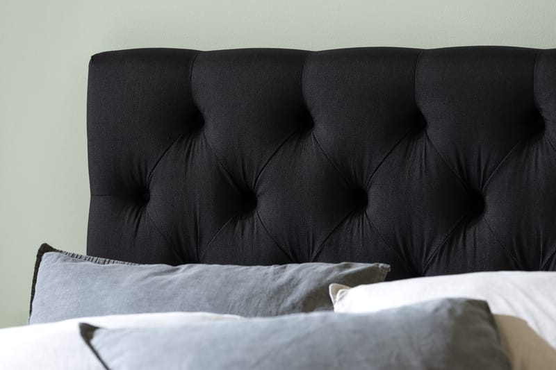 Ella Sänggavel 120 cm Djuphäftad - Svart - Möbler - Säng - Sängtillbehör & sänggavel - Sänggavel