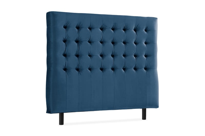 Ella Sänggavel 120 cm Rutig - Blå/Sammet - Möbler - Säng - Sängtillbehör & sänggavel - Sänggavel