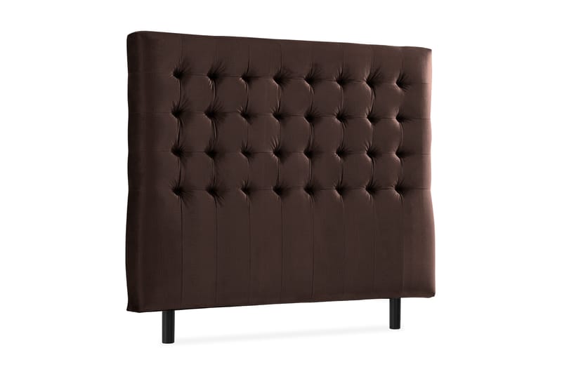 Ella Sänggavel 120 cm Rutig - Brun/Sammet - Möbler - Säng - Sängtillbehör & sänggavel - Sänggavel