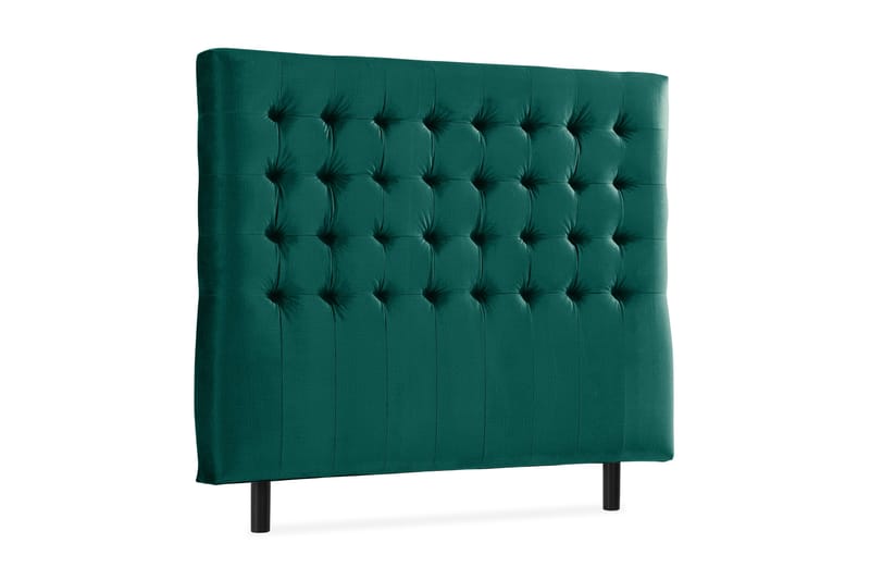 Ella Sänggavel 120 cm Rutig - Grön/Sammet - Möbler - Säng - Sängtillbehör & sänggavel - Sänggavel