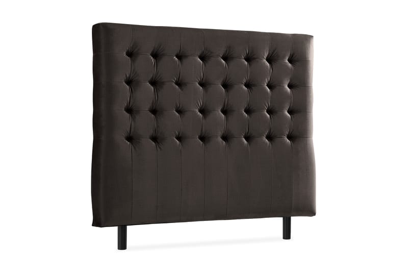 Ella Sänggavel 120 cm Rutig - Mörkgrå/Sammet - Möbler - Säng - Sängtillbehör & sänggavel - Sänggavel