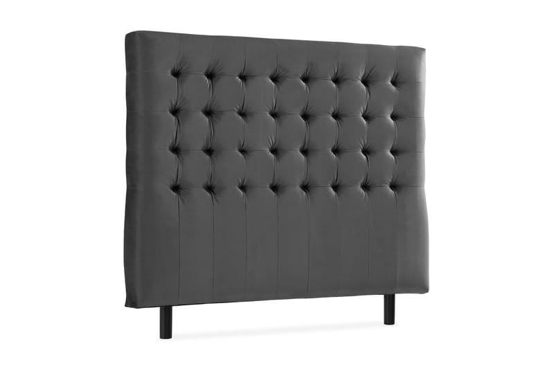 Ella Sänggavel 120 cm Rutig - Mellangrå/Sammet - Möbler - Säng - Sängtillbehör & sänggavel - Sänggavel