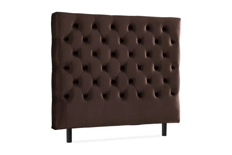 Ella Sänggavel 140 cm Djuphäftad - Brun/Sammet - Möbler - Säng - Sängtillbehör & sänggavel - Sänggavel