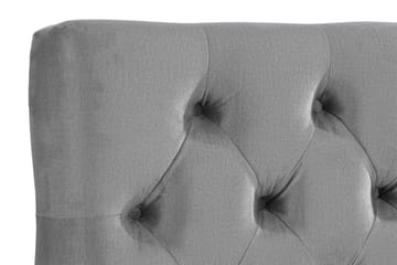 Ella Sänggavel 140 cm Djuphäftad - Grå/Sammet - Möbler - Säng - Sängtillbehör & sänggavel - Sänggavel