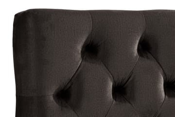 Ella Sänggavel 140 cm Djuphäftad - Mörkgrå/Sammet - Möbler - Säng - Sängtillbehör & sänggavel - Sänggavel