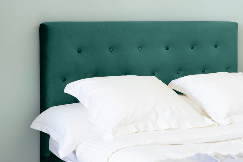 Ella Sänggavel 140 cm Knappar - Grön/Sammet - Möbler - Säng - Sängtillbehör & sänggavel - Sänggavel